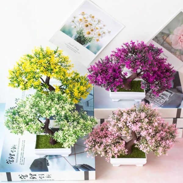

decorative flowers & wreaths artificial plants potted bonsai garden decoration fake plant room decor small for home