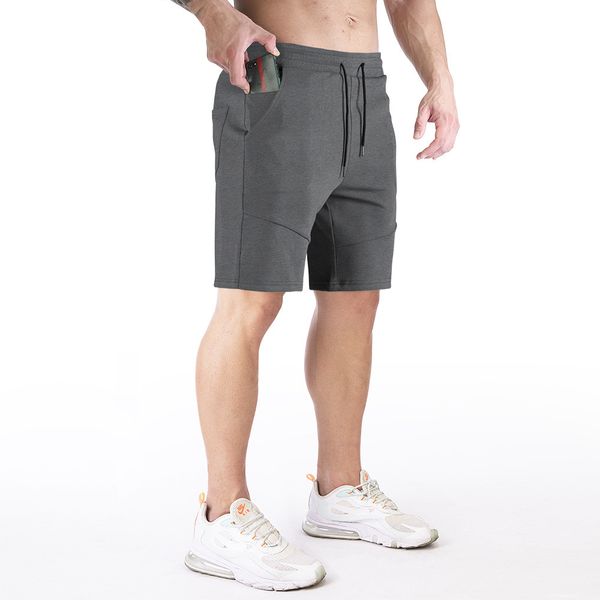 

men's shorts muscle brothers sports fitness capris solid color training casual, White;black