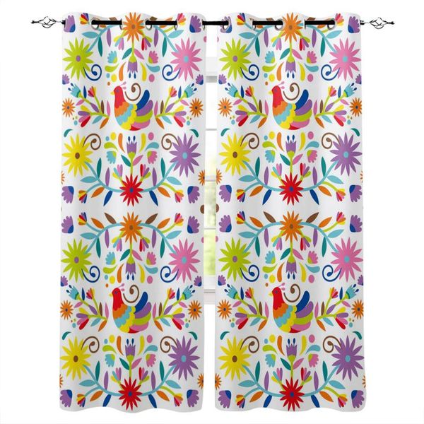 

flowers bird plant curtains in the living room kitchen bedroom interior decor curtain window divider home decoration & drapes