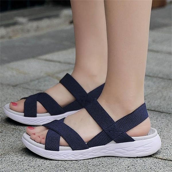 

sandals man slippers style flat shoes for women kid's girl slip-ons woman 2021 summer flats size 47 tennis big sole, Black