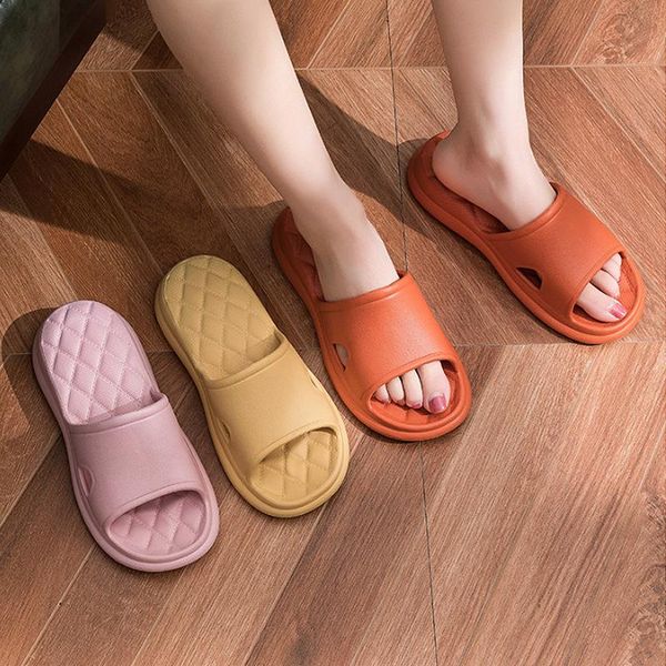 

couple shoes eva mens slippers sofa sandals soft bathroom womens thick-soled non-slip silent summer, Black