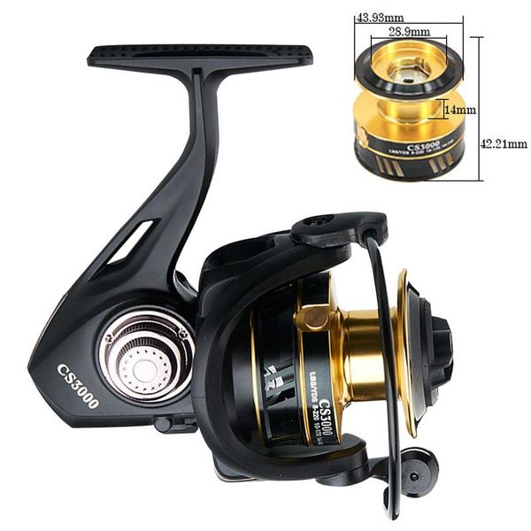 

spinning reel 5:1 fishing full metal spool for gear closed baitcasting reels