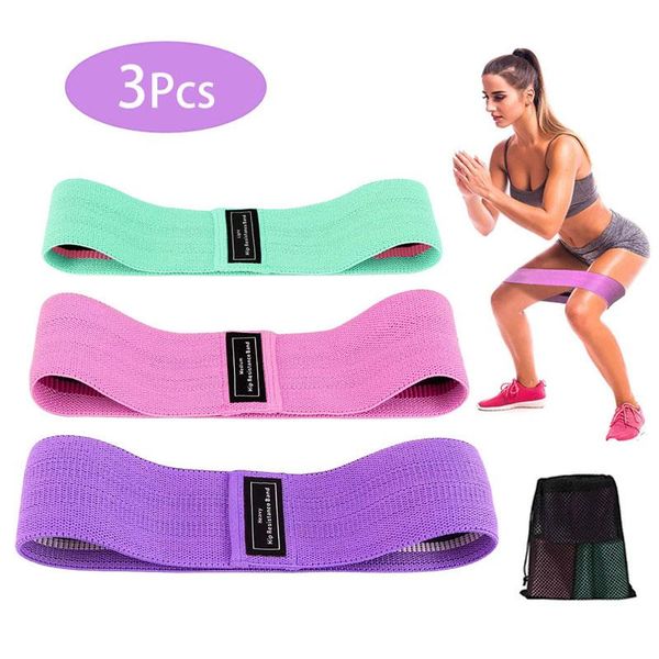 

resistance bands set elastic band exercise fitness loop fabric workout hip circle for men women strength training yoga pilates