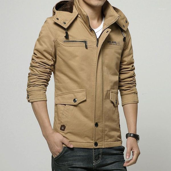

men's jackets winter slimming cotton jacket in the long warm coat man, Black;brown
