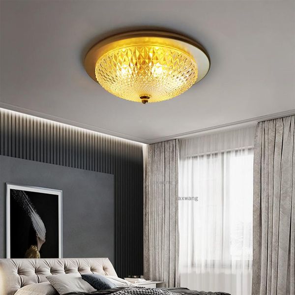 

ceiling lights american decor crystal glass lamps led nordic indoor living room lighting luxury hanging lamp kitchen fixtures