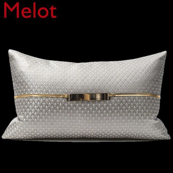 

cushion/decorative pillow affordable luxury creative sofa cushion waist thickened simple soft jacquard velvet