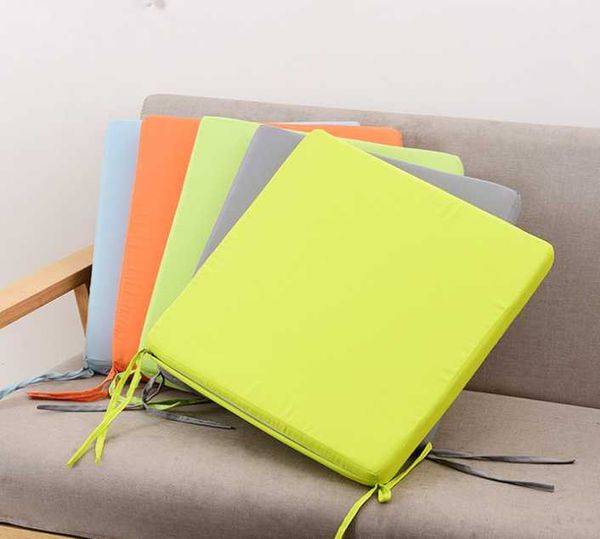 

cushion/decorative pillow 40x40cm removable solid square chair cushion outdoor tie on garden patio waterproof seat pad cover