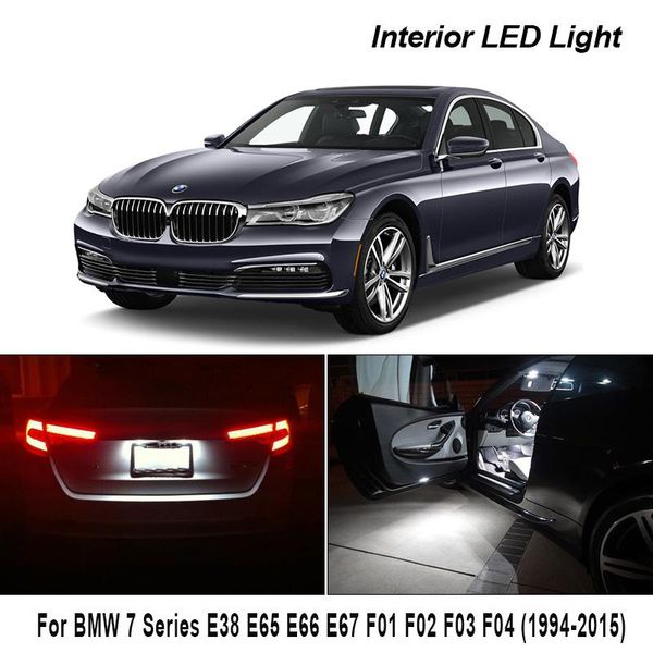

for 7 series e38 e65 e66 e67 f01 f02 f03 f04 vehicle led interior light kit canbus car lighting accessories 1994-2021 emergency lights