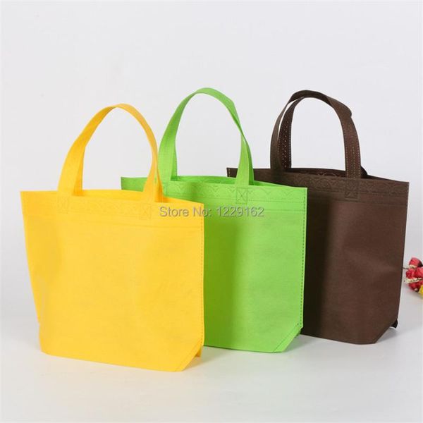 

gift wrap 35*45*10cm (10pcs/lot) promotional nonwoven shopping bags with loop handle colorful bag pp non woven