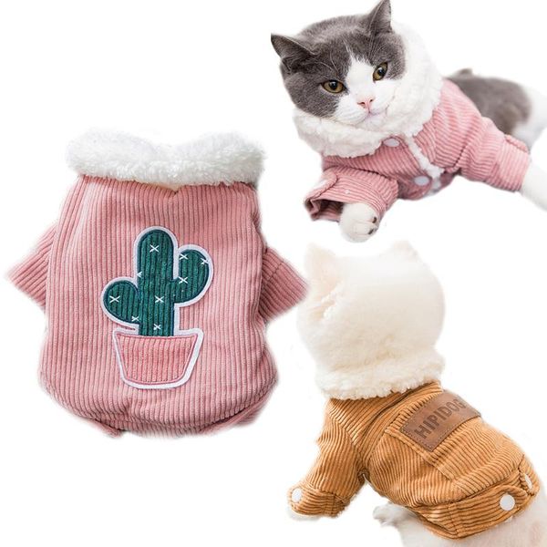 

dog apparel winter clothes fleece puppy costume cactus dogs coat jacket chihuahua pet clothing for small large