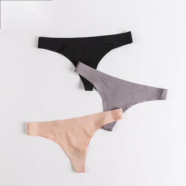

women's panties g-string cotton underwear comfortable casual t back female solid color low waist thong intimate lingerie, Black;pink