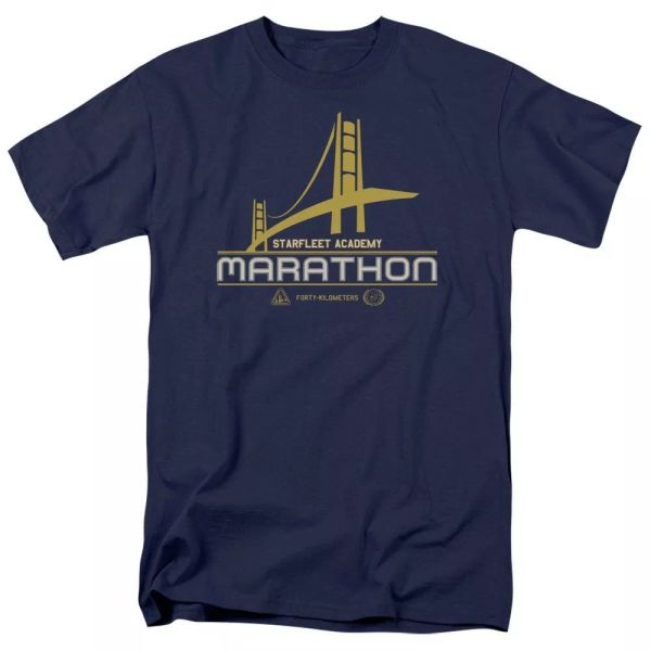 

Star Trek Marathon Logo T-Shirt Sizes S-3X NEW, White;black