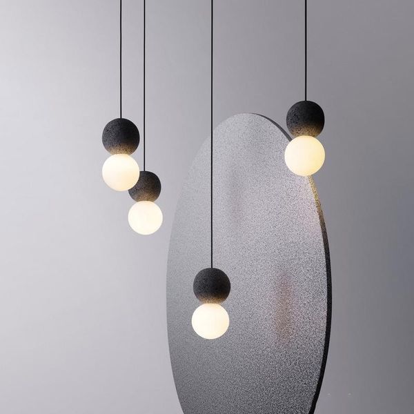 

modern led light lampara colgante hanging lamp nordic lighting lumiere living room pendant dining lamps