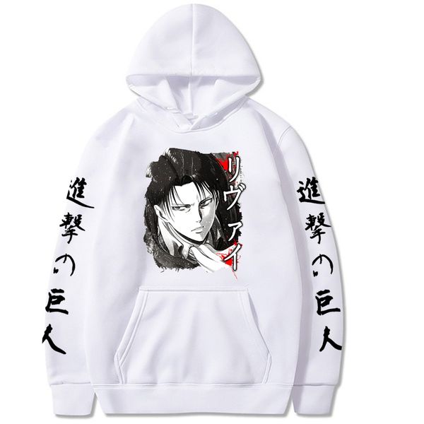 

attack on titan hoodies pullovers male cool men y0319, Black