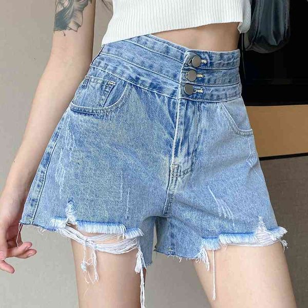 

women's shorts worn denim shorts women fashion summer high waist loose wide leg pants thin womens waisted m8cf, White;black