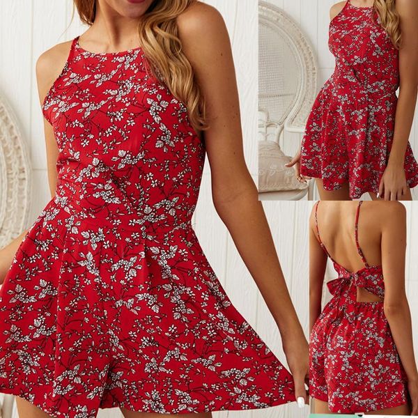 

women's jumpsuits & rompers summer strapless jumpsuit pleated waist tie printed bodysuit short pants fashion clothing, Black;white