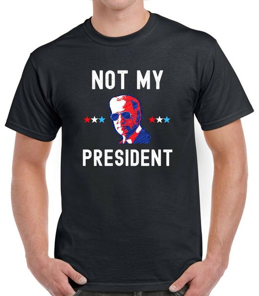 

not my president joe biden 2020 t-shirt, White;black