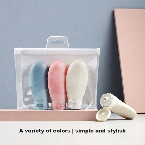 

storage bottles & jars 3pcs travel refillable mini cosmetics empty container skincare shower gel shampoo tools portable extrusion bottling