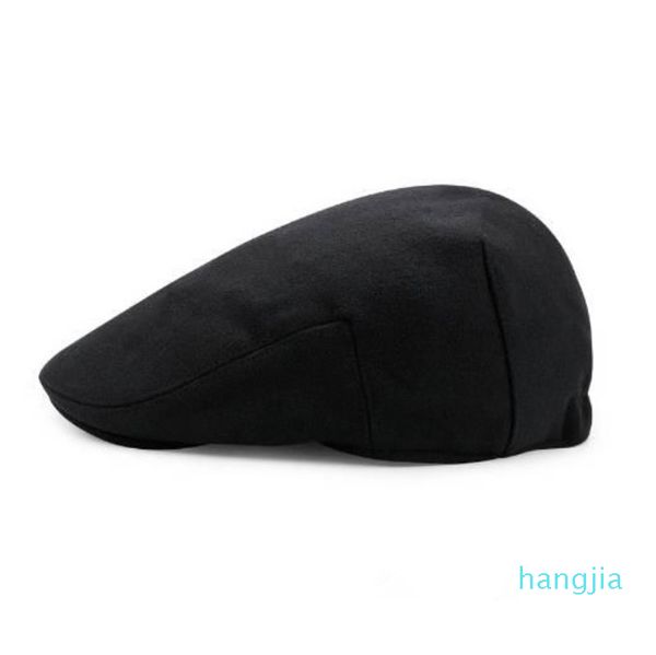 

new autumn winter beret caps mens hats cotton solid beret hat british retro men women woolen flat cap boina hat, Blue;gray