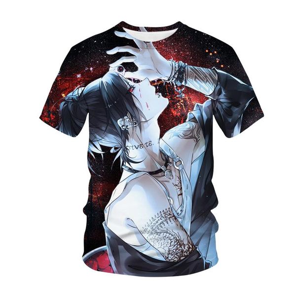 

men's t-shirts anime tokyo ghoul t-shirt 3d print harajuku streetwear men women fashion o-neck oversized t shirt cosplay tees male clo, White;black