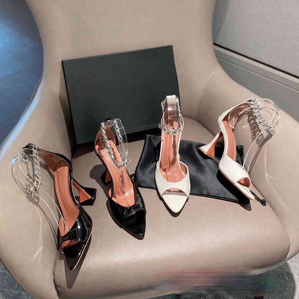 

sandals sandÃ¡lias femininas de salto alto, europeu e americano, novo, bico fino, fivela, strass, tamanho grande, lp7v, Black