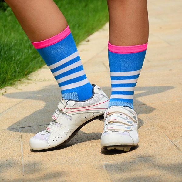 

sports socks brand cycling men women compression running professional outdoor road bicycle sport bike accessories, Black