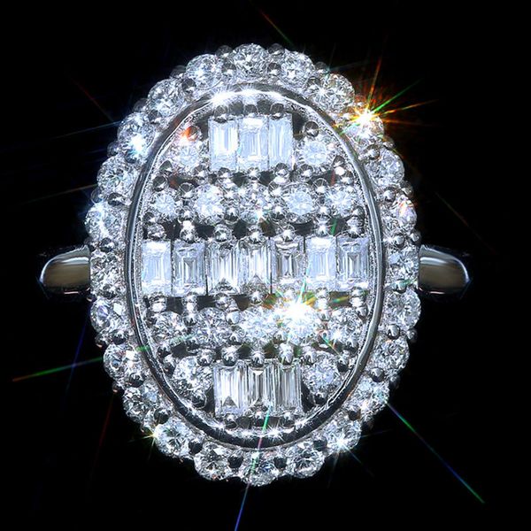 

mens and womens ring cao shi's oval hollow out zircon, Golden;silver