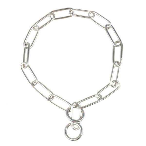 

dog collars & leashes p choke pet training collor stainless steel chain 4 size for medium large breeds