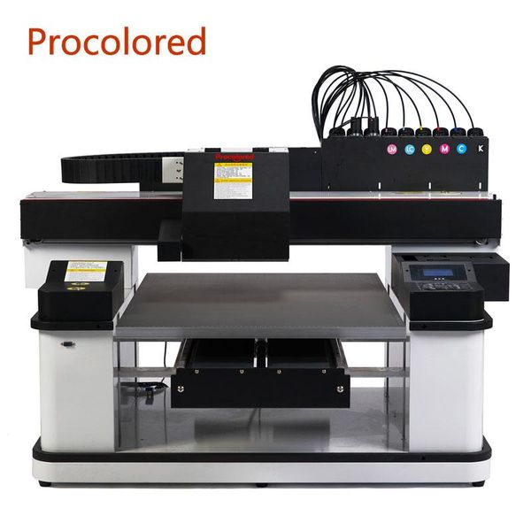

procolored upgrade a1 a2 uv printer with 3 printhead varnish flatbed for leather wood glass phone case bottle 6090 printers