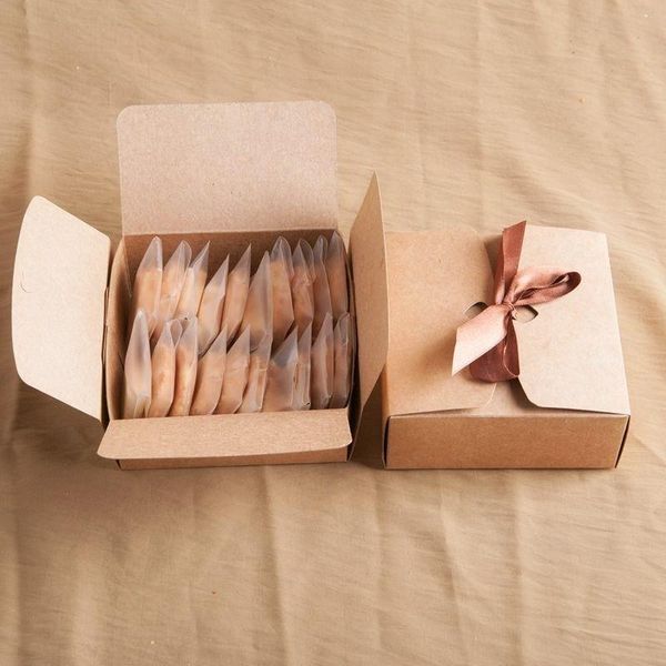 

gift wrap 10pcs/lots paper box kraft boxes with ribbon,wedding favor baby shower party