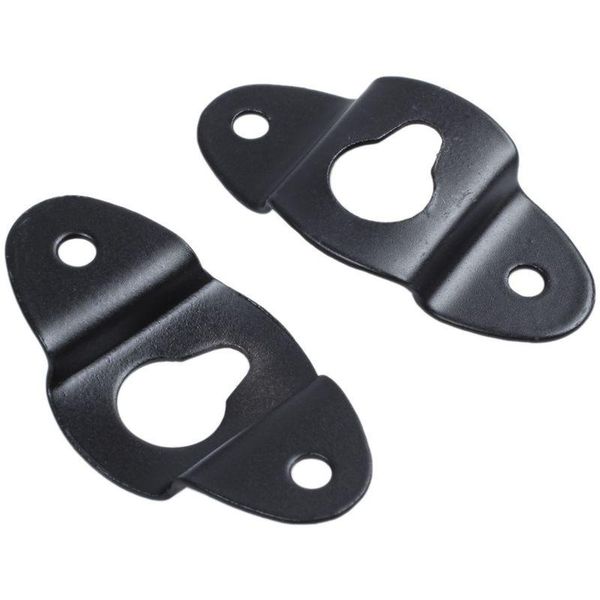 

robe hooks 10pcs audio speaker wall mounted iron hanger plate black 4.8cm long