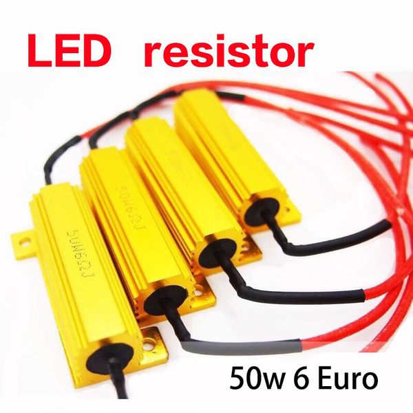 

1 pair 50w led turn signal brake light led decoder resistance anti-computer alarm 1156 t20 1157 resistance solve the fault 12v