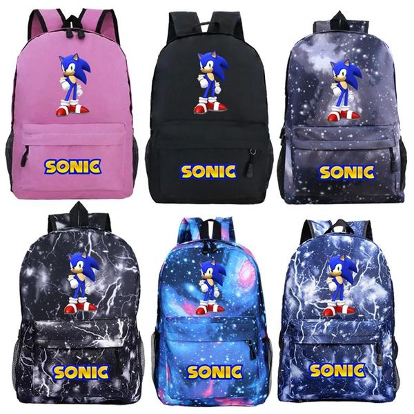 

backpack style sonic laprucksack for teenagers kids boys girls school travel shoulder bag men bagpack mochila