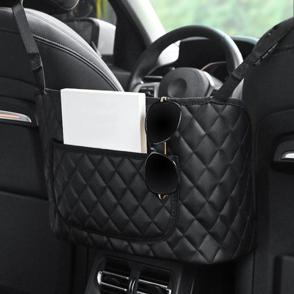 

car organizer seat back automotive storage bag pocket handbag with accessories 2021
