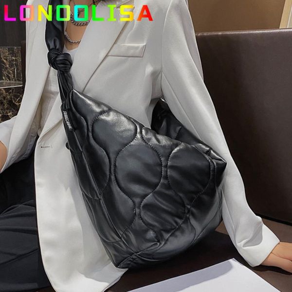 

evening bags cloth shoulder hobos bag for female fashion leather composite women sac trend ladies handbags large capacity daily