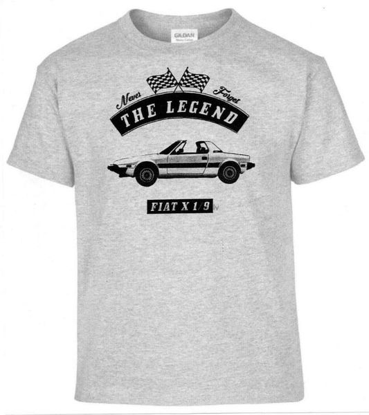 

men's t-shirts t-shirt fiat x19 car oldtimer youngtimer, White;black