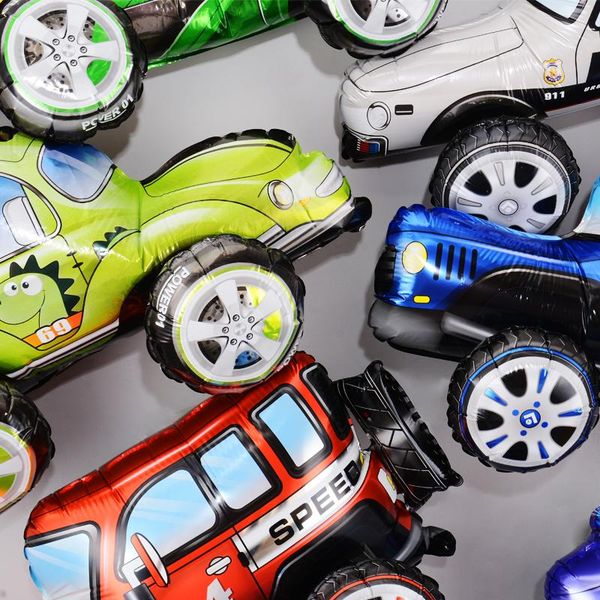 

party decoration 4d various car balloon birthday children baby shower boy gift