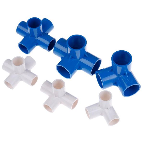 

watering equipments 20mm 25mm 32mm pvc tee connector four five way joint garden irrigation tube adapter pipe fittings