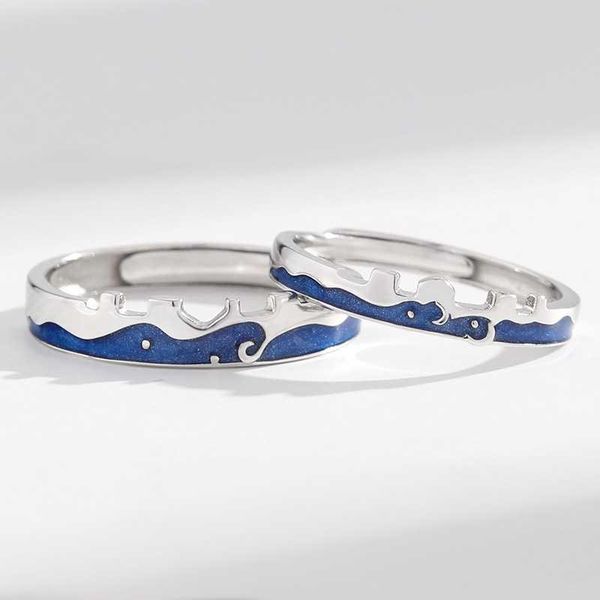 

wedding rings npkds allure love couple ring original castle texture opening for women birthday silver jewelry, Slivery;golden