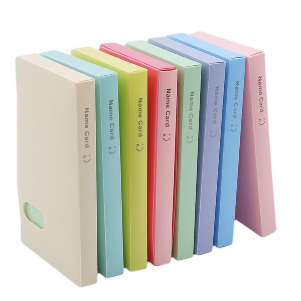 

storage bags 120 pockets card bag business holder candy color book po name id