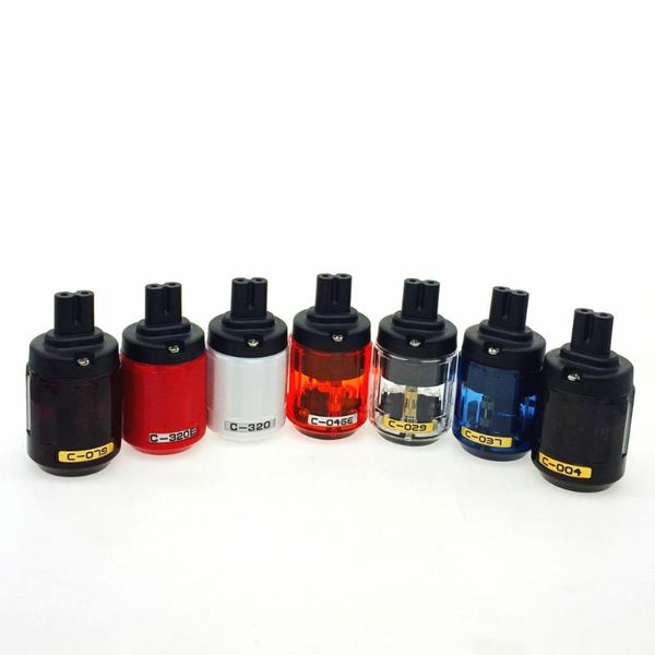 

smart power plugs hifi six types of oyaide c-079 / c-037 c-029 c-046 c-004 8 iec c7 plug - rhodium gold plated copper connector