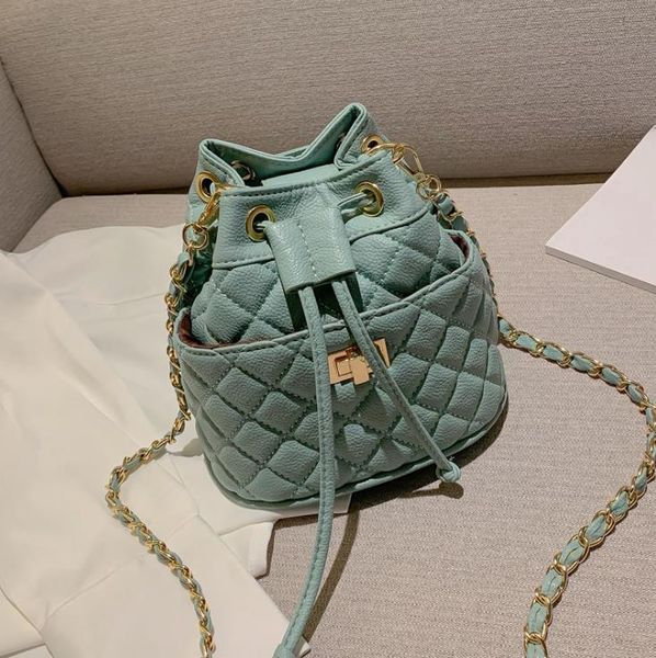 

lingge chain bags women 2021 summer crossbody fashion bucket bag