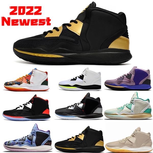 

2022 aluminum keep sue fresh kyrie 8 mensbasketball shoes black gold black white bred fire and ice n7 purple snowflake south beach men train
