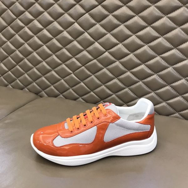 

designer lady flat casual shoes leather platform sneaker letters lace-up luxury woman fashion new men printed large size 0719, Red;white