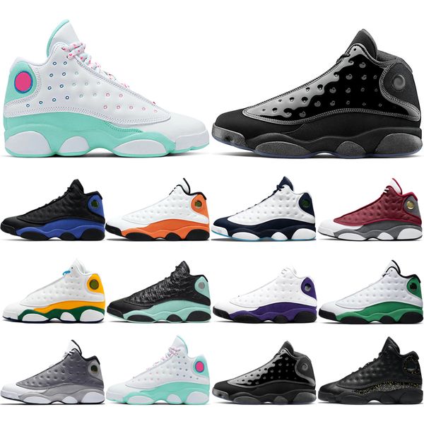 

man basketball shoes 13s classic atmosphere grey aurora green cap and gown gold glitter hyper royal island lakers lucky good starfish red fl