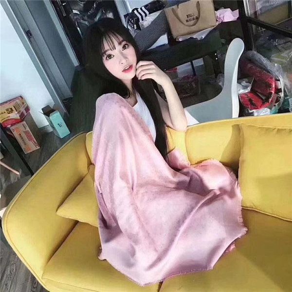 

2021 classic designers wool silk with silver thread scarf fashion scarves thick shawl 140*140cm without box, Blue;gray