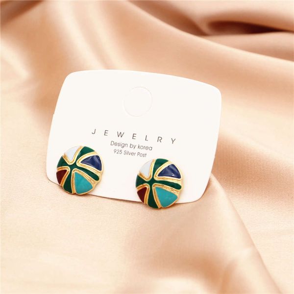 

qingdao zhou yutong earrings fairy simple enamel female