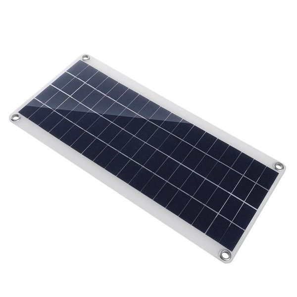 

20w portable solar panel kit dc usb -charging double port suction cups camping traveling