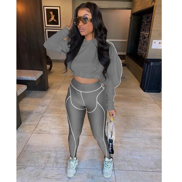 

women's two piece pants tnnaoff solid tracksuits women set long sleeve t shirt stretch pencil lounge wear matching sets, White