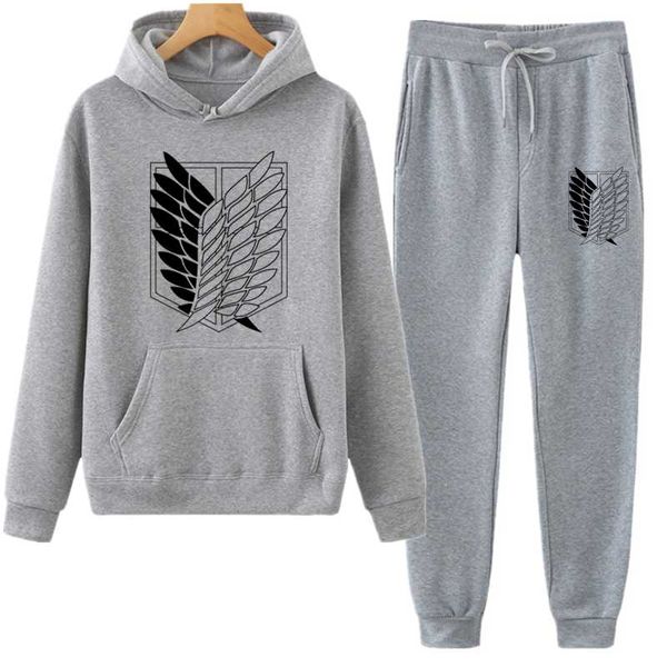 

women's hoodies & sweatshirts attack on titan long sleeve striped hooded sweatshirt set pullover harajuku sweet girl 2021, Black